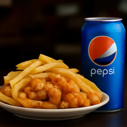 21 Pcs Shrimp Basket W/ Fries And Soda