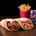 Beef Or Chicken Gyro W/ Fries And Soda