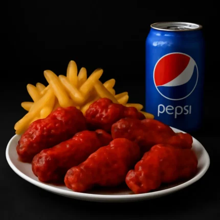 6 Pcs Buffalo Wings W Fries And Soda-001