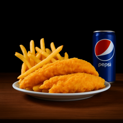 2 Pcs Chicken Tender W/ Fries And Soda