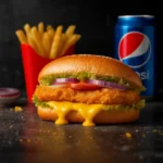 Fish Sandwich W/ Fries And Soda