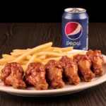 6 Pcs Buffalo Wings W/ Fries And Soda