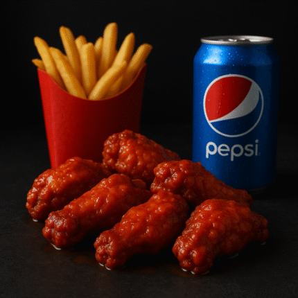 6 Pcs Buffalo Wings